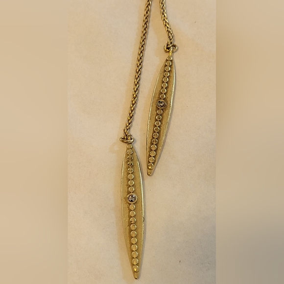 Lucky Brand Vintage Yellow Two Strand Necklace - Lariat and Statement - Picture 15 of 16